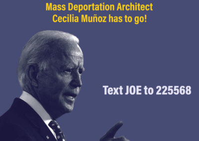 Tell President-Elect Joe Biden: Mass Deportation Architect Cecilia Muñoz has got to go!